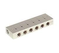 RIEGLER 103579-VT 5228 Barre de distribution 8 robinets à boisseau sphérique intégrés, aluminium moulé sous pression, G 3/8, 1 pièce