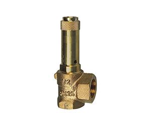 RIEGLER 105552-221.03-9,0 Valve de sécurité d'angle liquide G 1/2, pression de réponse 9 bar, 1 pièce