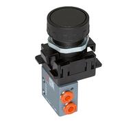 RIEGLER 106398-512.112 Mini valve 3/2 manuelle, bouton-poussoir, NC, monostable, 4 mm latérale, rouge, 1 pièce