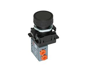 RIEGLER 106399-512.113 Mini valve 3/2 manuelle, bouton-poussoir, NC, monostable, M5 latéral, 1 pièce
