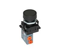 RIEGLER 106400-512.114 Mini valve 3/2 manuelle, bouton-poussoir, NC, monostable, M5 latéral, rouge, 1 pièce