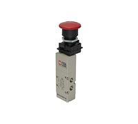 RIEGLER 106440-515.711 Vanne 5/2 voies avec bouton champignon et d'urgence monostatique G 1/8