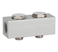 RIEGLER 106616-519.02-14 Barre d'alimentation pour vannes directionnelles avec 2 positions de soupape G 1/4