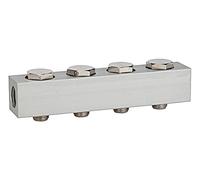 RIEGLER 106618-519.04-14 Barre d'alimentation pour vannes directionnelles 4 positions G 1/4