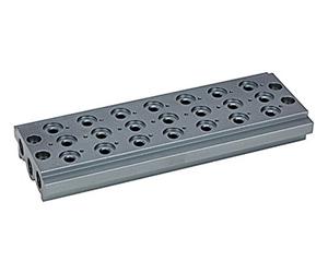 RIEGLER 106627-520.07-18 Plaque de base multiple pour soupapes directionnelles 7 positions G 1/8