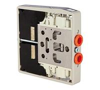 RIEGLER 106692-F 8 Disque de soupape HDM, raccord 8 mm, 5/2 voies monostable, utilise 1 broche, 1 pièce