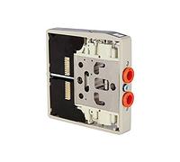 RIEGLER 106693-K 8 Disque de valve HDM, raccord 8 mm, 5/2 voies bistable (Impulsvent), 1 pièce
