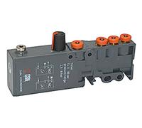 RIEGLER 106710-W 36-6 Élément logique pneumatique avec minuteur, aluminium anodisé/technopolymère, 1 pièce