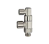 RIEGLER 107064-66.012-12 Vanne d'arrêt actionnée pneumatique, G 1/2, G 1/2 i, G 1/8 i, 1 pièce