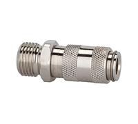 RIEGLER 107108-243.08/2-ES Raccord à dégagement rapide NW 2,7 en acier inoxydable 1.4404, G 1/8 AG, 1 pièce