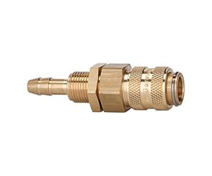 RIEGLER 107138-243.31 Raccord à dégagement rapide NW 5 en laiton nu avec bec LW 4 M10 x 1