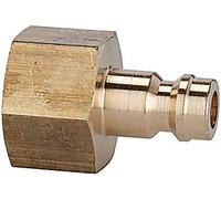 Riegler 107152 Mamelon pour raccord I.D. 5, laiton nu, G 1/4 IG, AF 17