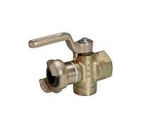 RIEGLER 107893-KH 10 Robinet pour poussin, raccord unilatéral, butée de levier, purge, G 1 IG