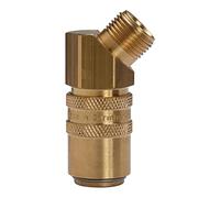 RIEGLER 107962-280.24 Raccord thermorégulateur DN 9 avec robinet d'arrêt G 3/8 45°