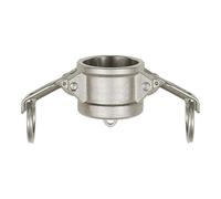 RIEGLER 108125-1115.114-ES Capuchon de fermeture Kamlok, type DC, ES 1.4401, pour fiche de 46 mm de diamètre, 1 pièce
