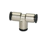 RIEGLER 108760-749.003 Raccord en T « Click Lock », diamètre extérieur du tuyau : 3 mm, MS vern, 1 pièce