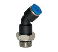 RIEGLER 109230-167.014-6 Raccord enfichable 45° série bleue, rotatif, G 1/4 extérieur, Ø 6 mm, 1 pièce