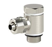 RIEGLER 110568-13.614-6 Lot de 1 boulon à visser coudé G 1/4 A pour tuyau 6/4