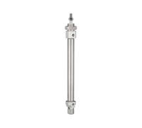 RIEGLER 114772-11.DM.08015 Cylindre rond « MI » à double action, piston Ø 8, course 15, M5 x 0,8, 1 pièce