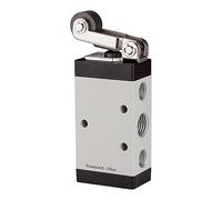 RIEGLER 115958-511.2100 Vanne à 5/2 voies à commande mécanique M5, levier à galet, G 1/8, 1 pièce