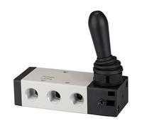 RIEGLER 115966-514.1002 Vanne à 5/2 voies, commande manuelle « 4H » encliquetable, G1/4, 1300 l/min, 1 pièce