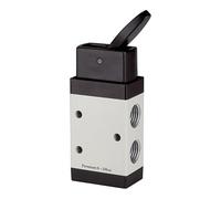 RIEGLER Riegler Electrovanne 3/2 à commande manuelle M3 Levier à genouillère NC G 1/4 Quantité:1