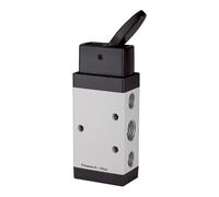 RIEGLER 115992-515.3100 Vanne 5/2 directions, actionnée manuellement « M5 », levier à bascule bistable, G 1/8, 1 pièce