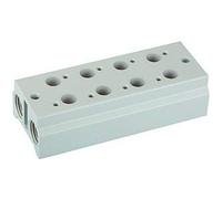 RIEGLER 116224-5510.03-38 Plaques de base multiples, valves 3/2 directions, 3 positions, G 1/4, G 3/8, 1 pièce