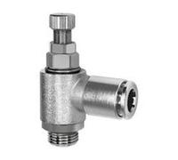 RIEGLER 116958 Vanne d'étranglement des deux côtés G 1/4 raccord enfichable 6-1 pièce