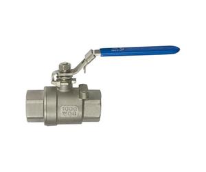 RIEGLER 135355-397.05 Robinet à boisseau sphérique en acier inoxydable 2 pièces, longueur conforme à la norme DIN 3202-M3, G 1 pièce