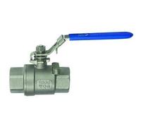 RIEGLER 135358-397.08 Robinet à boisseau sphérique en acier inoxydable 2 pièces Longueur conforme à la norme DIN 3202-M3, G 2