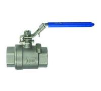RIEGLER 135897-3395.06 Robinet à boisseau sphérique en acier inoxydable avec filetage intérieur/intérieur G 1 1/4, DN 32, 1 pièce