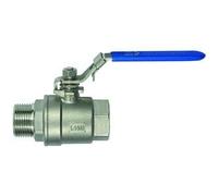 RIEGLER 135907-3395.26 Robinet à boisseau sphérique en acier inoxydable 2 pièces Filetage intérieur/extérieur G 1 1/4 DN 32