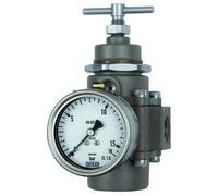 RIEGLER 137331-580RC4-1-4 Régulateur de pression en fonte d'acier inoxydable 1.4401, BG 4, G 1, 0,4-4,0 bar, 1 pièce
