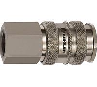 RIEGLER 141558-241.54-E NW 10 Raccord rapide en acier et laiton vern, G 3/4 IG, 1 pièce