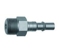 RIEGLER 141643-423.62-NPT Mamelon pour accouplements NW 6, ISO 6150 C, acier, NPT 3/8 AG, 1 pièce