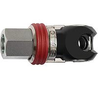 RIEGLER 141652-424.02-SCH Raccord de sécurité orientable NW 7,2, EURO 7,2 en acier, G 3/8 IG, 1 pièce