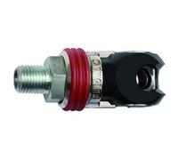 RIEGLER 141660-424.11-SCH-NPT Raccord de sécurité pivotant NW 7,2, EURO 7,2, acier, NPT 1/4 AG