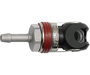 RIEGLER 141664-424.24-SCH Raccord de sécurité pivotant NW 7,2, EURO 7,2, en acier, douille LW 10, 1 pièce