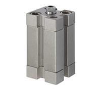 RIEGLER 15. EMI.100020 Série ASE Cylindre compact à action simple, sans pression avec aimant, filetage interne, piston 100 mm, hub 20 mm, raccord G 1/8", tige de piston M12 x 1,75.