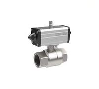 RIEGLER 351.212-1 Robinet à bille en laiton pneumatique à double action Rp 1 1/4