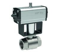 RIEGLER 351.514-1 Robinet à bille en acier inoxydable avec entraînement pneumatique à double action Rp 2
