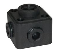 RIEGLER Boîte de distribution d'air RIEGLER plastique noir 5 x G 1/2 IG Quantité:1
