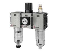 RIEGLER FUTURA-mini 142492-FUM 621-10-KM WE Lot de 3 pièces PC Beh, compact G 1/4, 0,5-10, HA, 1 pièce