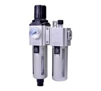 RIEGLER Riegler Unité de maintenance 2 pcs »GA«, réservoir PC, BG 300, G3/8, 1,5-9 bar, H Quantité:1
