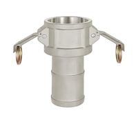 RIEGLER Kamlok 108033-1112.40 Boîte de raccordement rapide type C en aluminium LW 100 pour fiche Ø 120 mm