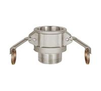 RIEGLER Kamlok 108035-1113.10 Boîte de raccordement rapide avec AG, type B, aluminium, R 1, 1 pièce