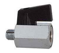 RIEGLER Mini robinet à boisseau 13,16 mm filetage int./ext. RIEGLER Quantité:1