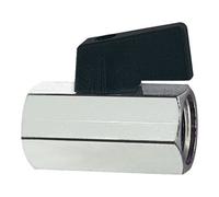 RIEGLER Mini robinet à boisseau 16,66 mm filetage int./int. RIEGLER Quantité:1