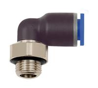RIEGLER Raccord enfichable RIEGLER série L bleu orientable G 1/8 diamètre extérieur 10mm Quantité:1